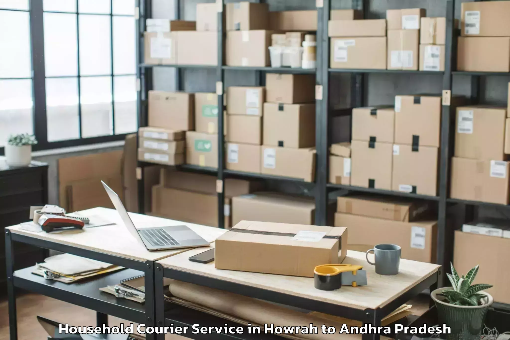 Hassle-Free Howrah to Peapully Household Courier